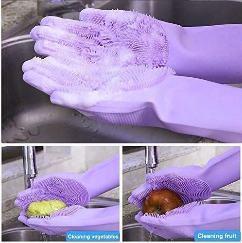 PetArcadia™ All-in-One Pet Grooming & Cleaning Gloves | Silicone Scrubber for Bathing & Shedding