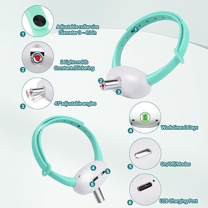 PetArcadia™ Automatic Laser Collar Toy | Rechargeable & Interactive Cat Fun