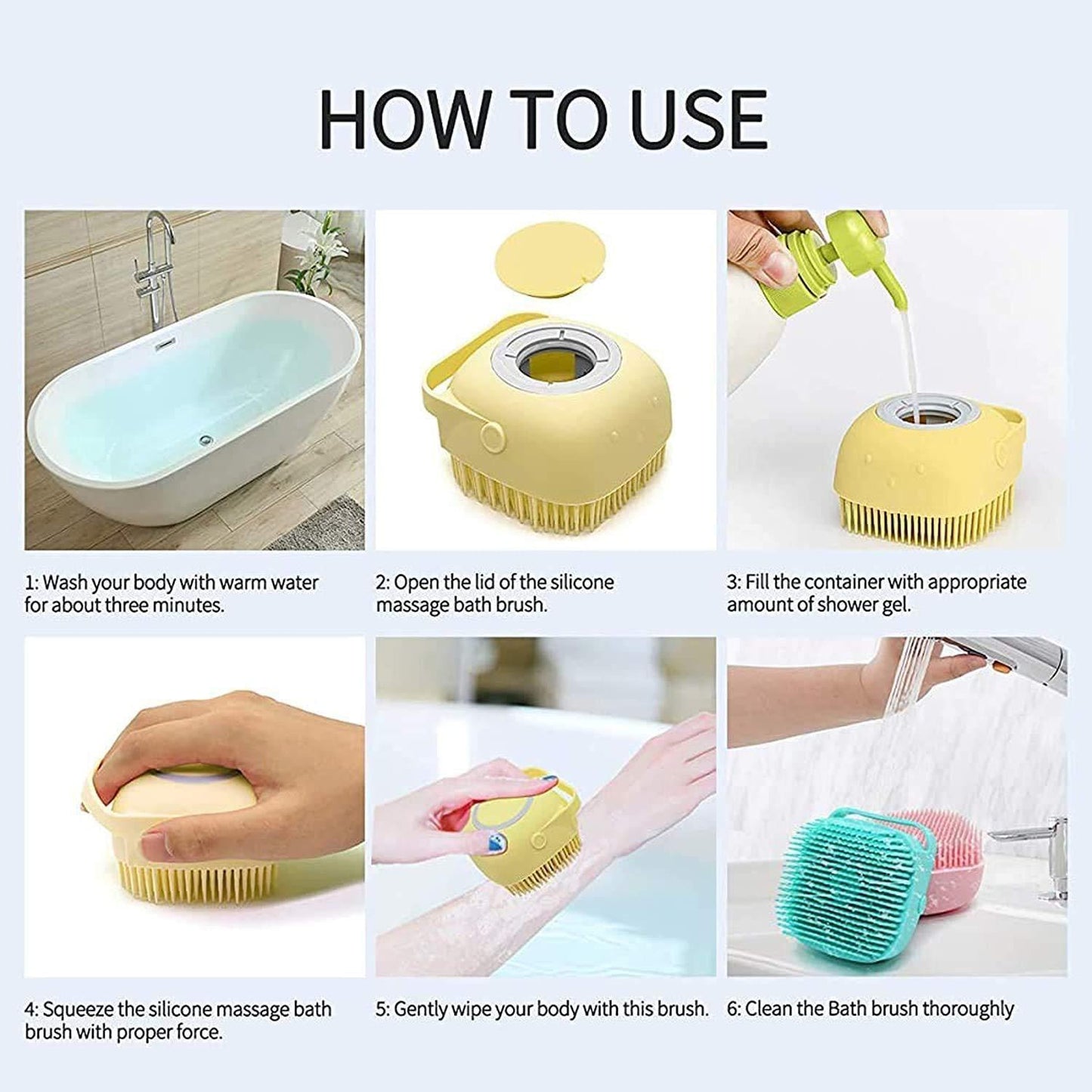 PetArcadia™ Gentle Silicone Pet Bath Brush | 2-in-1 Shampoo Dispenser & Massager