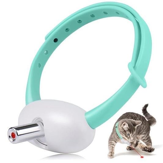 PetArcadia™ Automatic Laser Collar Toy | Rechargeable & Interactive Cat Fun
