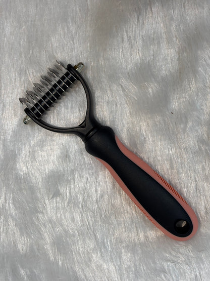 PetArcadia™ Pro 2-in-1 Deshedding Tool | Undercoat Rake & Dematting Brush